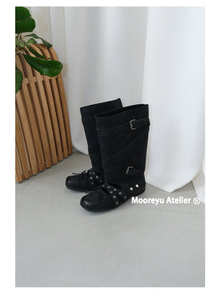 black platform sandals