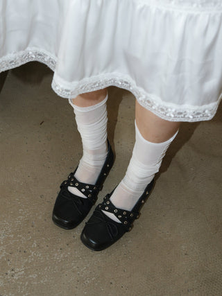 black platform sandals