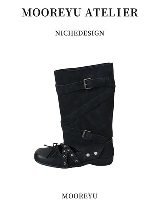 black platform sandals