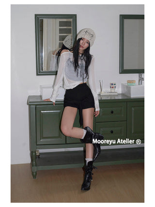 pleated western boots