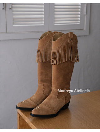tassel cowboy boots