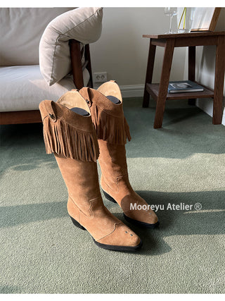 tassel cowboy boots