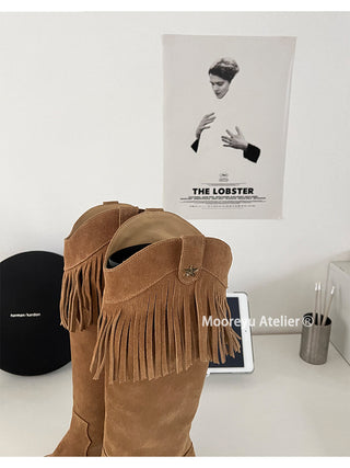 tassel cowboy boots