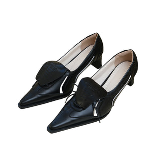 silver pointed heels