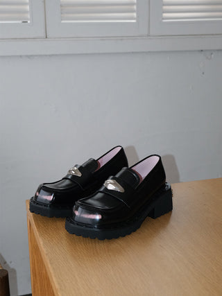 black jk loafers