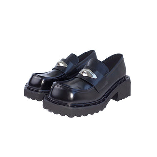 black jk loafers