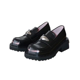 black jk loafers