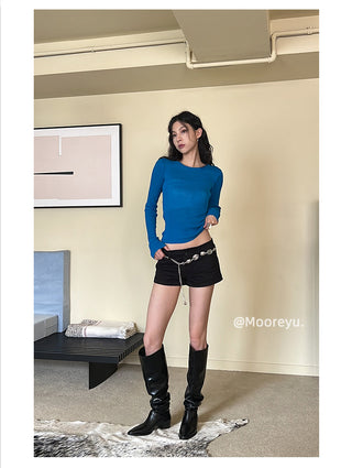 black overknee boots