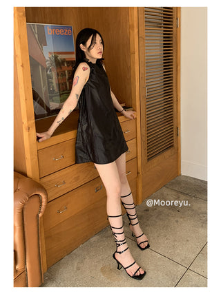 black square boots