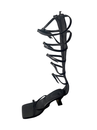 black square boots
