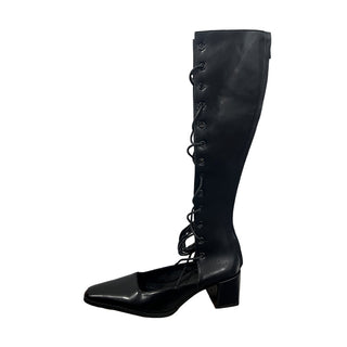 mesh knee boots