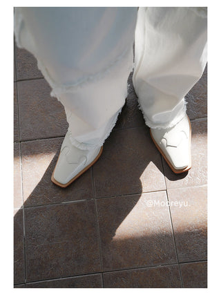 silver platform mules