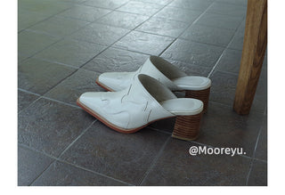 silver platform mules