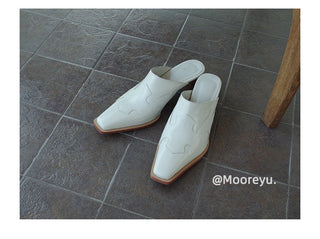 silver platform mules