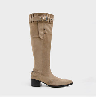 Below Knee Suede Boots