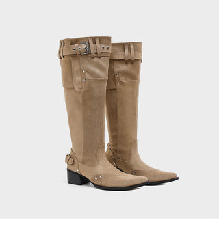 Below Knee Suede Boots