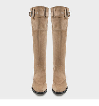 Below Knee Suede Boots