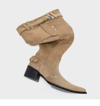 Below Knee Suede Boots