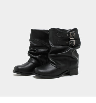 Genuine Leather Motorcycle Boots