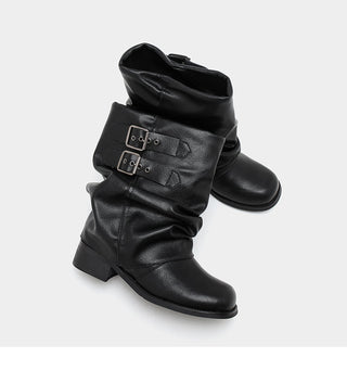 Genuine Leather Motorcycle Boots
