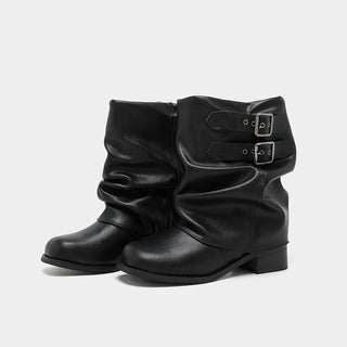 Genuine Leather Motorcycle Boots
