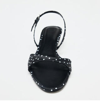 Polka Dot Strap Sandals