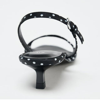 Polka Dot Strap Sandals