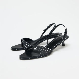 Polka Dot Strap Sandals