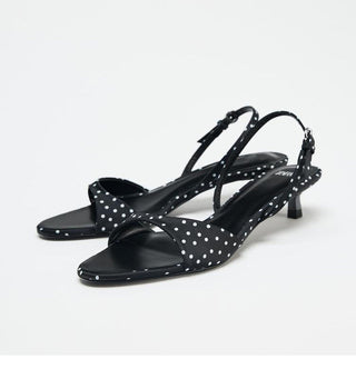 Polka Dot Strap Sandals
