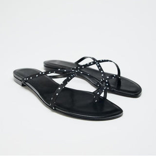 Polka Dot Flat Slippers