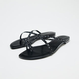 Polka Dot Flat Slippers