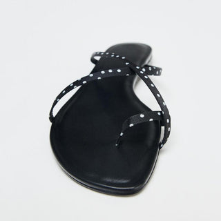 Polka Dot Flat Slippers