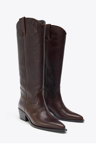 Genuine Leather Cowboy Boots