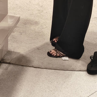 Knitted Belt Flat Slippers
