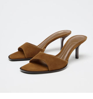 Stiletto Heel Mules Slippers