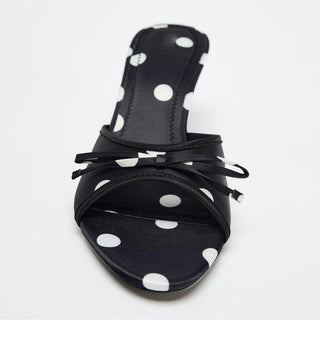 High Heel Bow Sandals