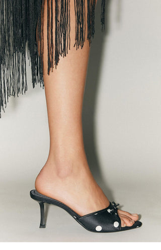 High Heel Bow Sandals