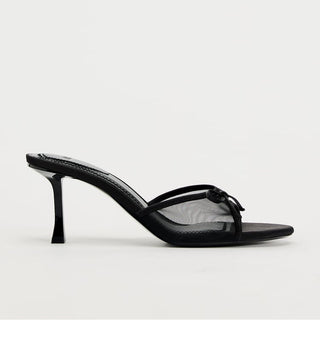 High Heel Bow Sandals