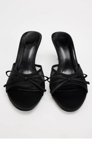 High Heel Bow Sandals