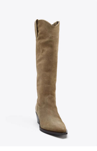 Chunky Heel Cowboy Boots