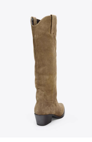 Chunky Heel Cowboy Boots