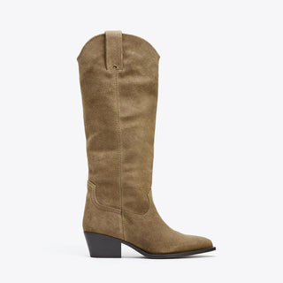 Chunky Heel Cowboy Boots