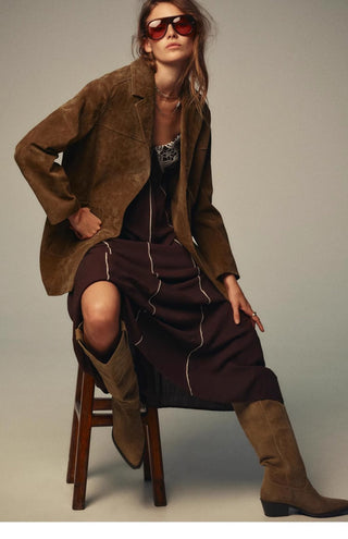 Chunky Heel Cowboy Boots