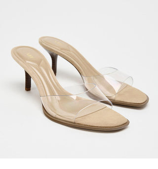 Transparent Strap High Heels