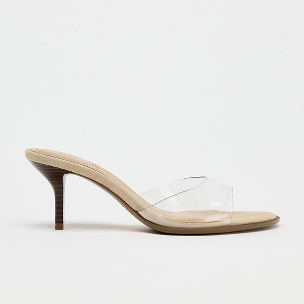 Transparent Strap High Heels