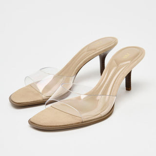 Transparent Strap High Heels