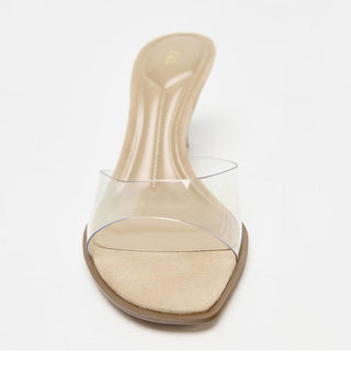 Transparent Strap High Heels