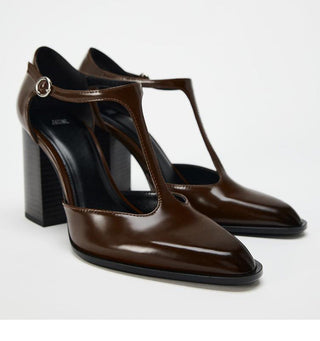 Pointed High Heel Mules