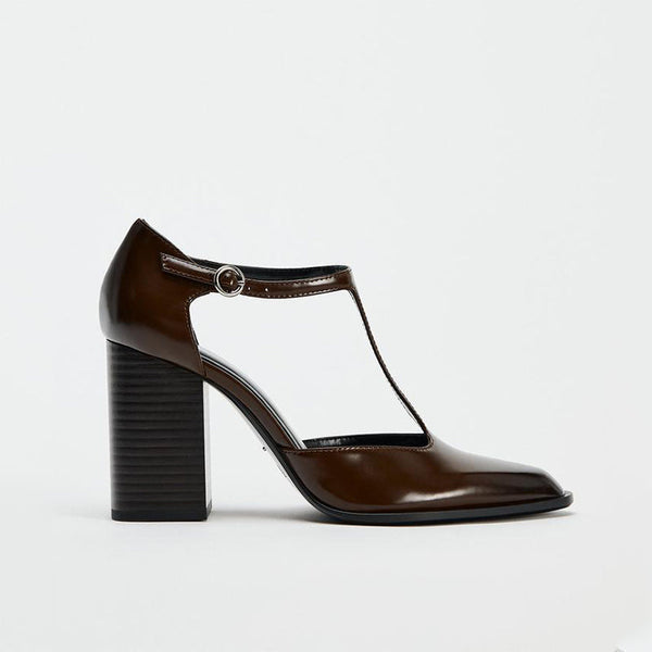 Pointed High Heel Mules