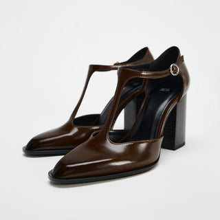 Pointed High Heel Mules